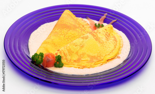 Crepes con salmone photo