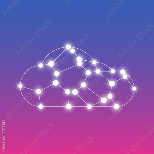 Creative cloud computing concept background for your business. V © serpro