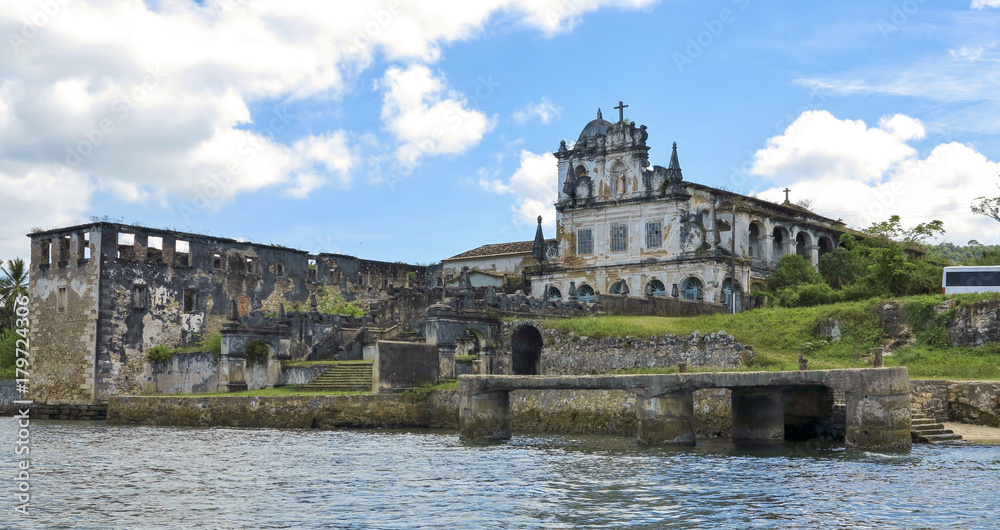 Antigo Convento em São Francisco do Iguape, Estado da Bahia, Brasil