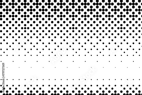 Abstract monochrome halftone pattern. Dotted backdrop with circles, dots, point. Design element Black and white color