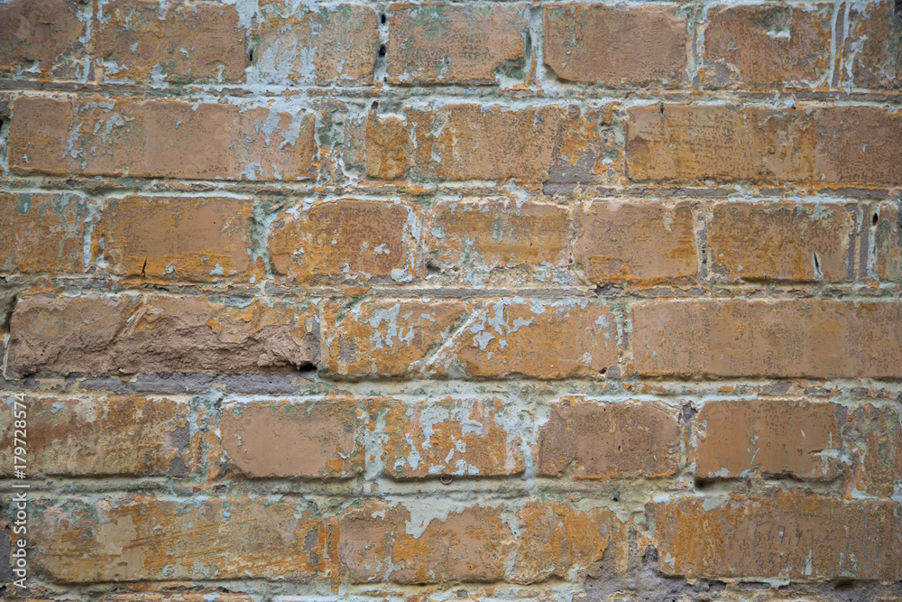 Fototapeta premium Old red brick wall background texture