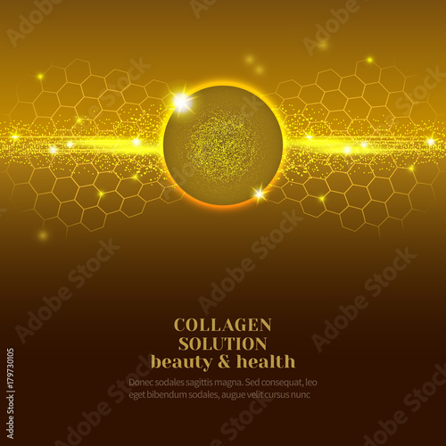 Collagen serum droplets