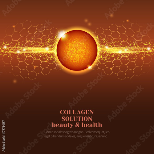 Collagen serum droplets