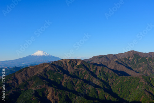 富士山と丹沢の山並み