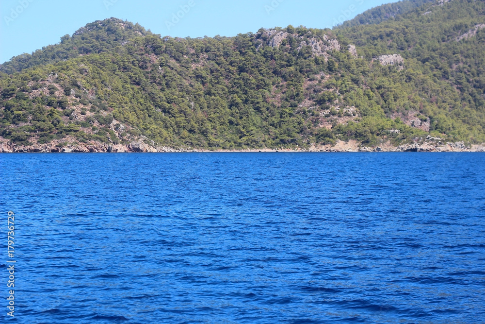 crystal clear water Aegean Sea Turkey