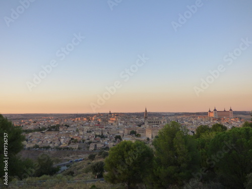 Toledo al atardecer. Ciudad historica de Toledo, Castilla La Mancha