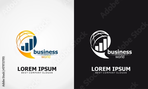 world business comercial building logo