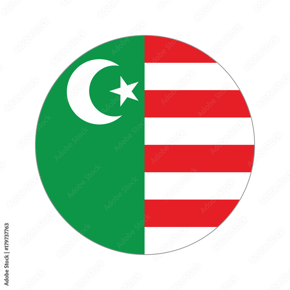 Fototapeta premium Circular world Flag