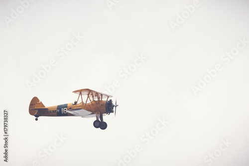 Avion jaune vintage photo