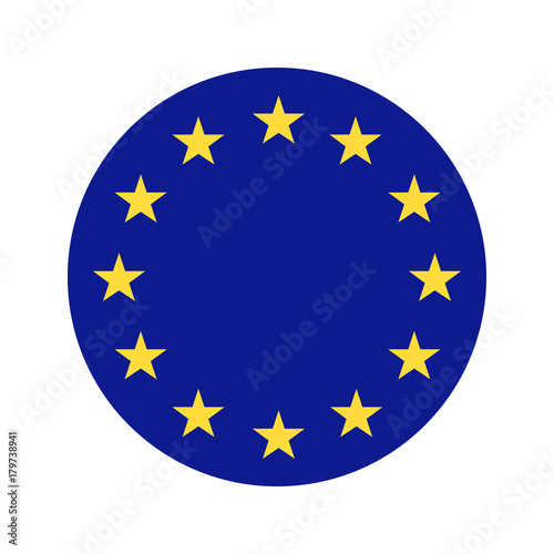 Circular world Flag european union