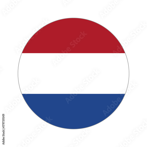 Circular world Flag netherlands