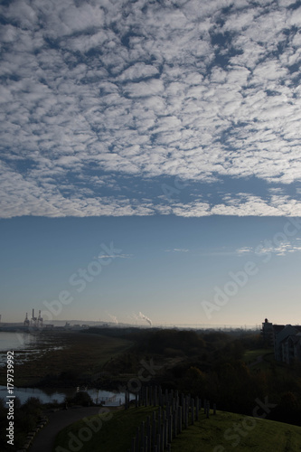 Altocumulus cloud formations photo