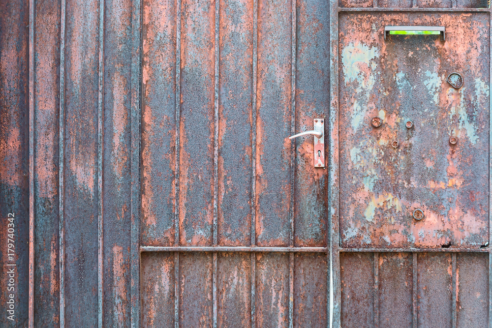 Rusty Metal door.