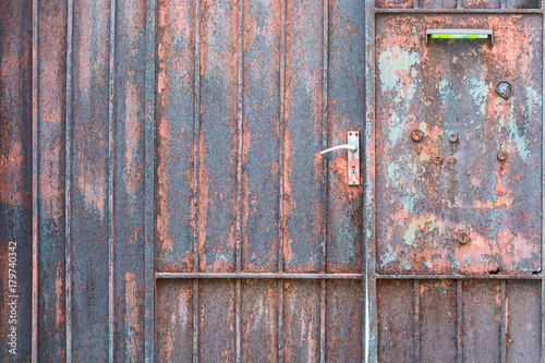 Rusty Metal door.