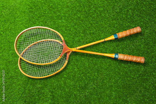Badminton on grass