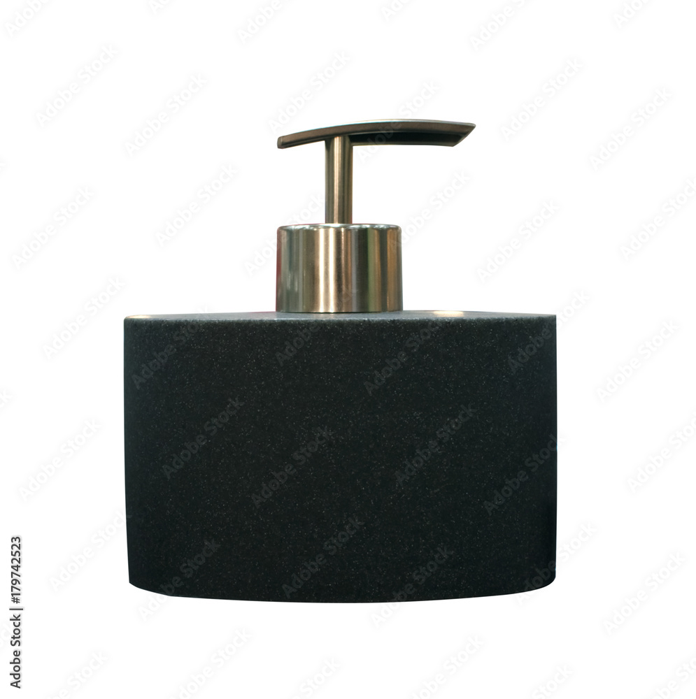 Soap dish dispenser for liquid soap isolated on white background. hygiene facilities. Soap dish dispenser for liquid soap isolated on white background. hygiene facilities.