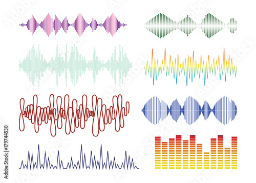 Audio Wave Graph Set