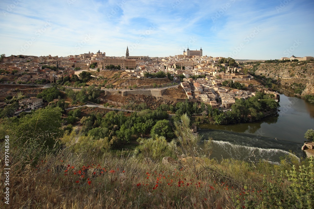 Panorama of the medieval city of Toledo.