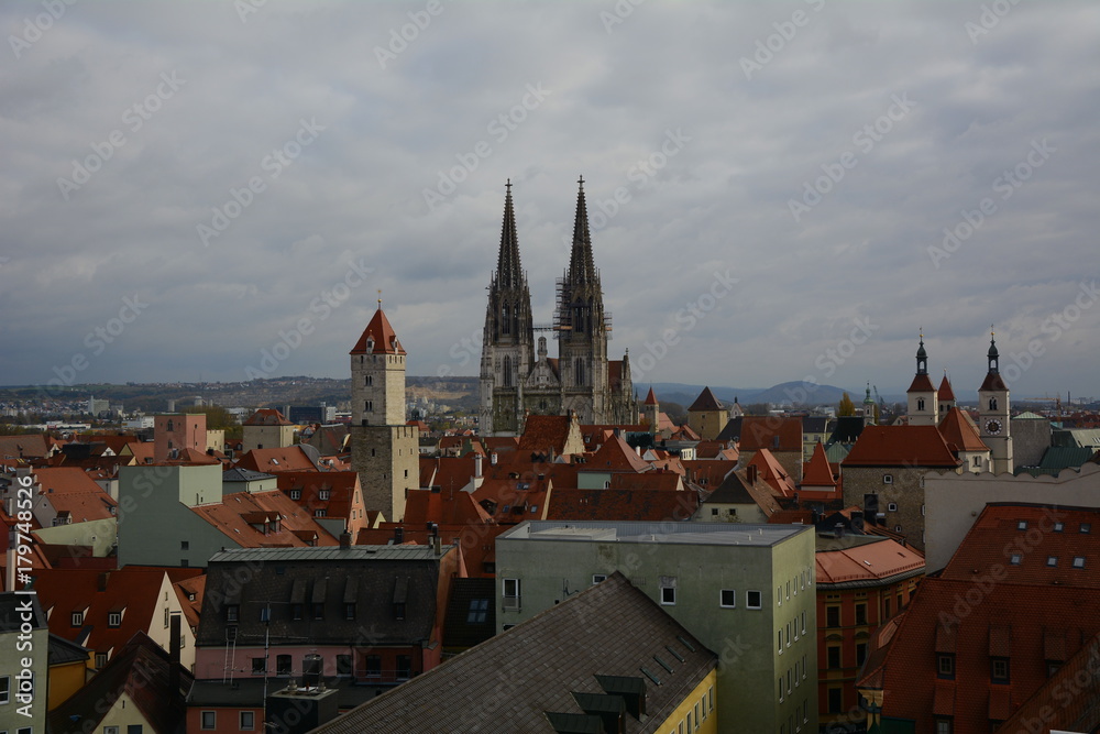Blick über die Altstadt Regensburg