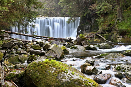 Mountain waterfall