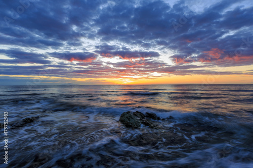 A sunrise on the Corsica island