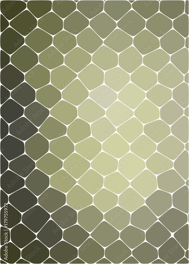 Abstract background of light brown honeycomb with shades from center of lighters to dark on each side 