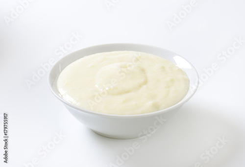 Fototapeta Naklejka Na Ścianę i Meble -  bowl of semolina pudding