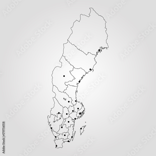 Map of Sweden photo