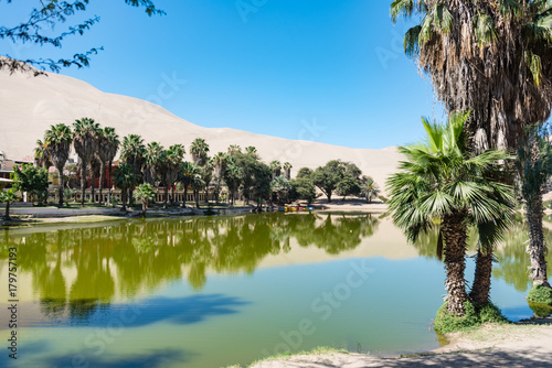 Desert oasis of Huacachina  Peru.