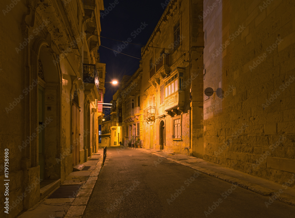 Santa Skolastica street in Birgu (Vittoriosa)