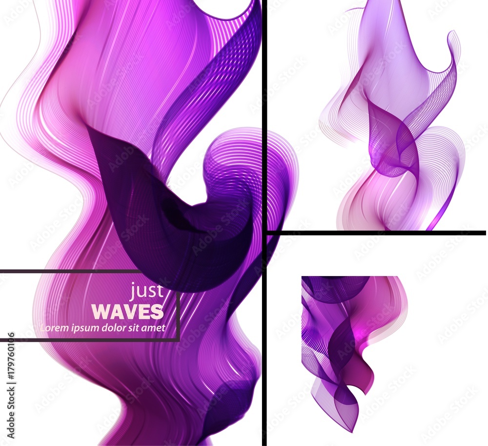 the abstract wave. abstract background for banner or card. flight of tissue. Soft wave is beautiful background for beauty flyer. The illustration of dynamics and wind blowing. Suitable frame for text
