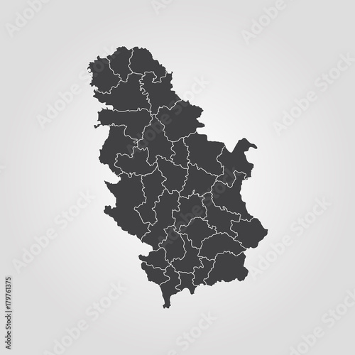 Map of Serbia photo