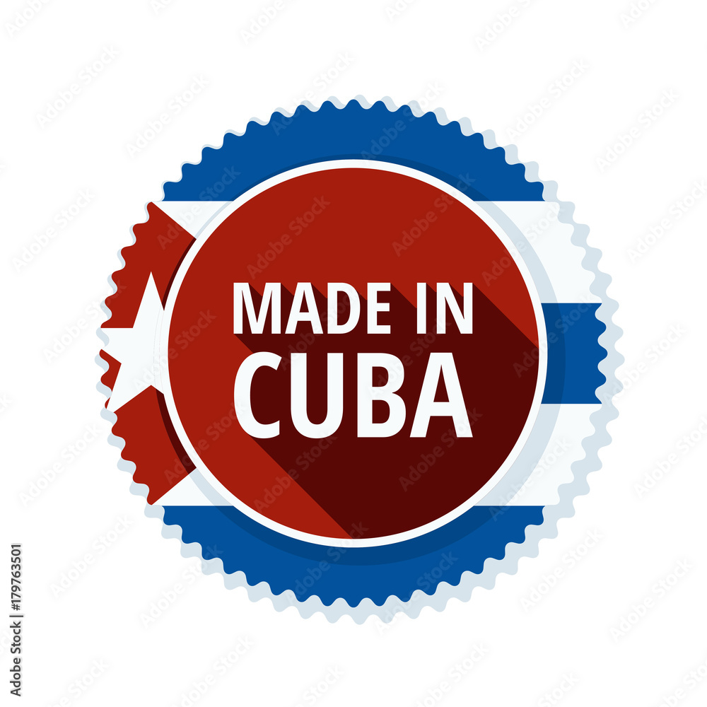 Made in Cuba label illustration Made in Cuba label illustration