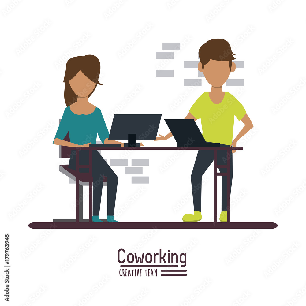 Business coworking office icon vector illustration graphic design Business coworking office icon vector illustration graphic design