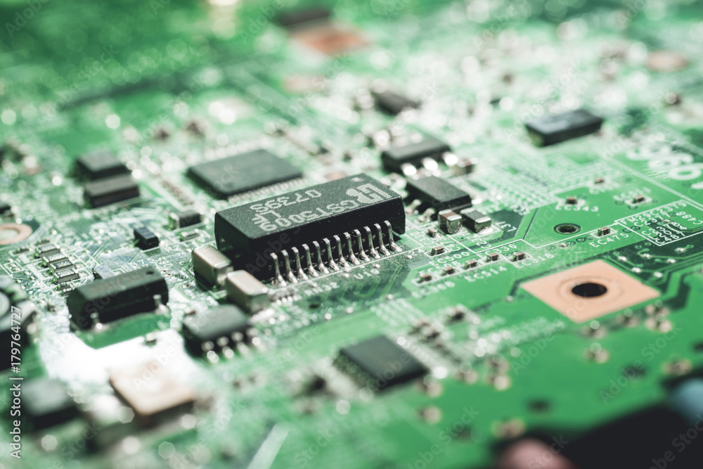 Computer circuit board.High technology. Close up of computer electronic circuit board. Computer part Computer circuit board.High technology. Close up of computer electronic circuit board. Computer part