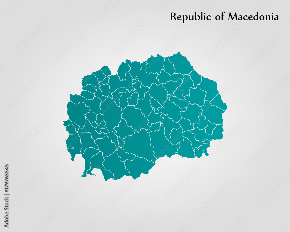 Obraz premium Map of Macedonia