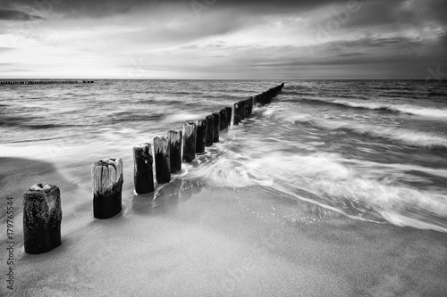 Poland  Baltic Sea  Leba  Beautiful sandy beach