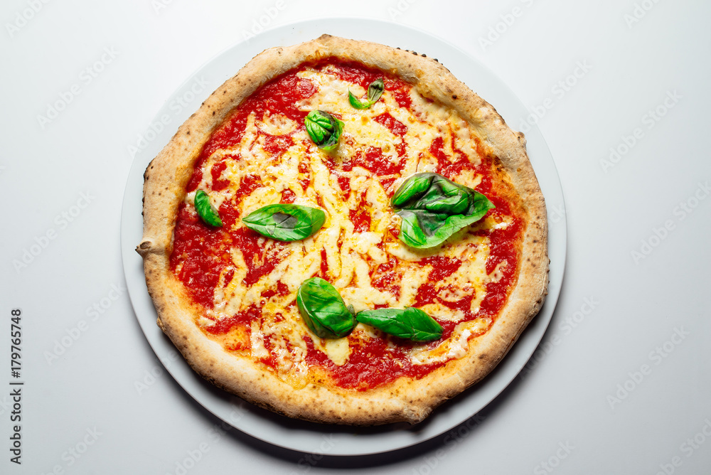 Hot pizza with cheese