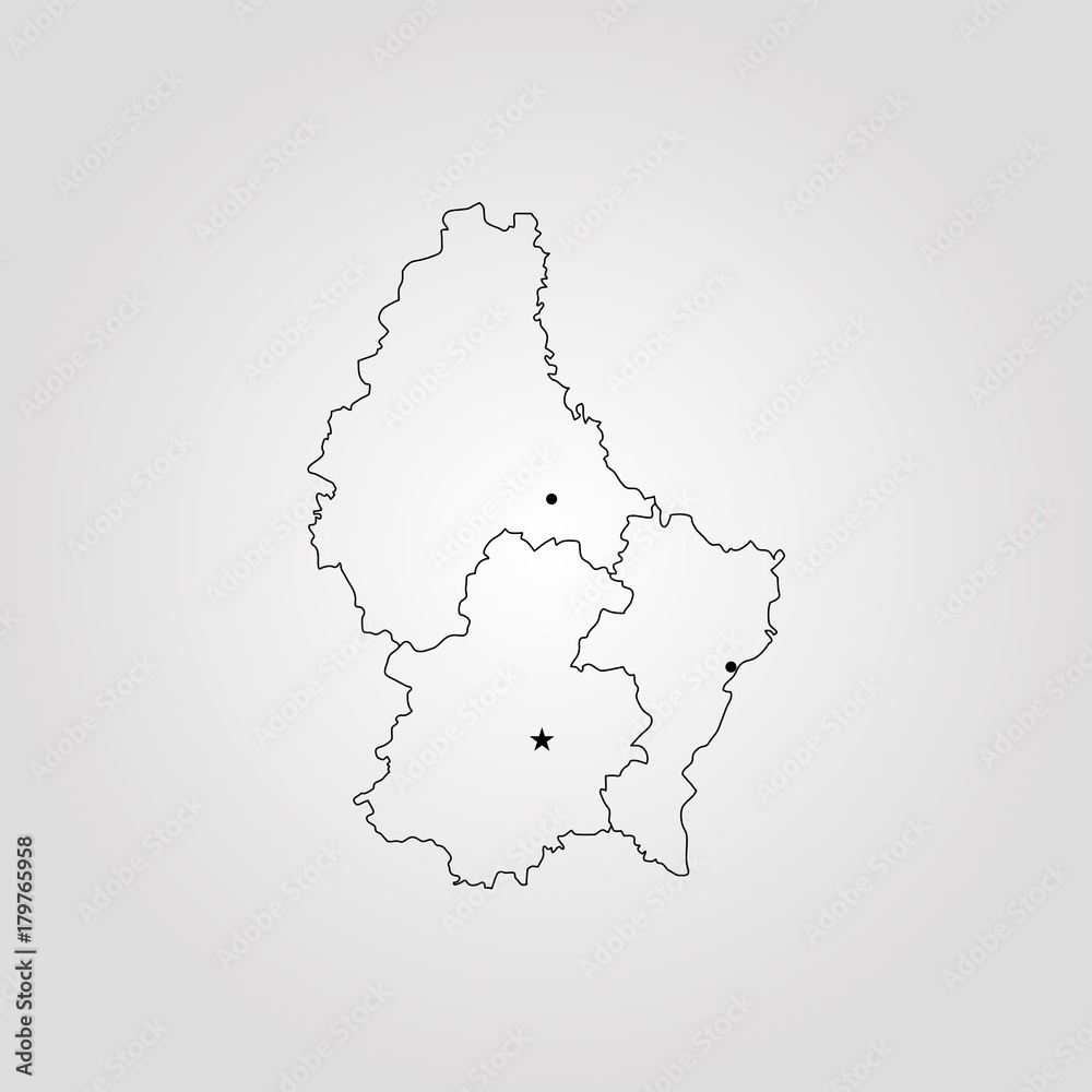 Map of Luxembourg Map of Luxembourg