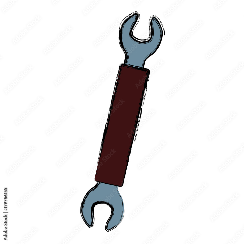Wrench construction tool icon vector illustration graphic design Wrench construction tool icon vector illustration graphic design