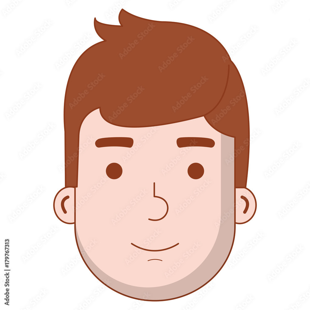 young man head avatar character young man head avatar character