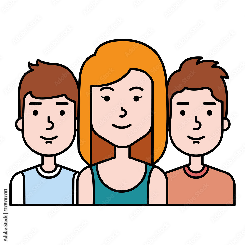 group of persons avatars characters