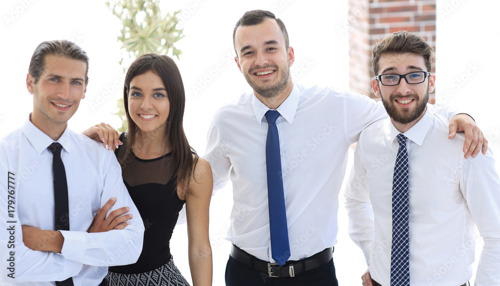 closeup of a happy business team of people. closeup of a happy business team of people.