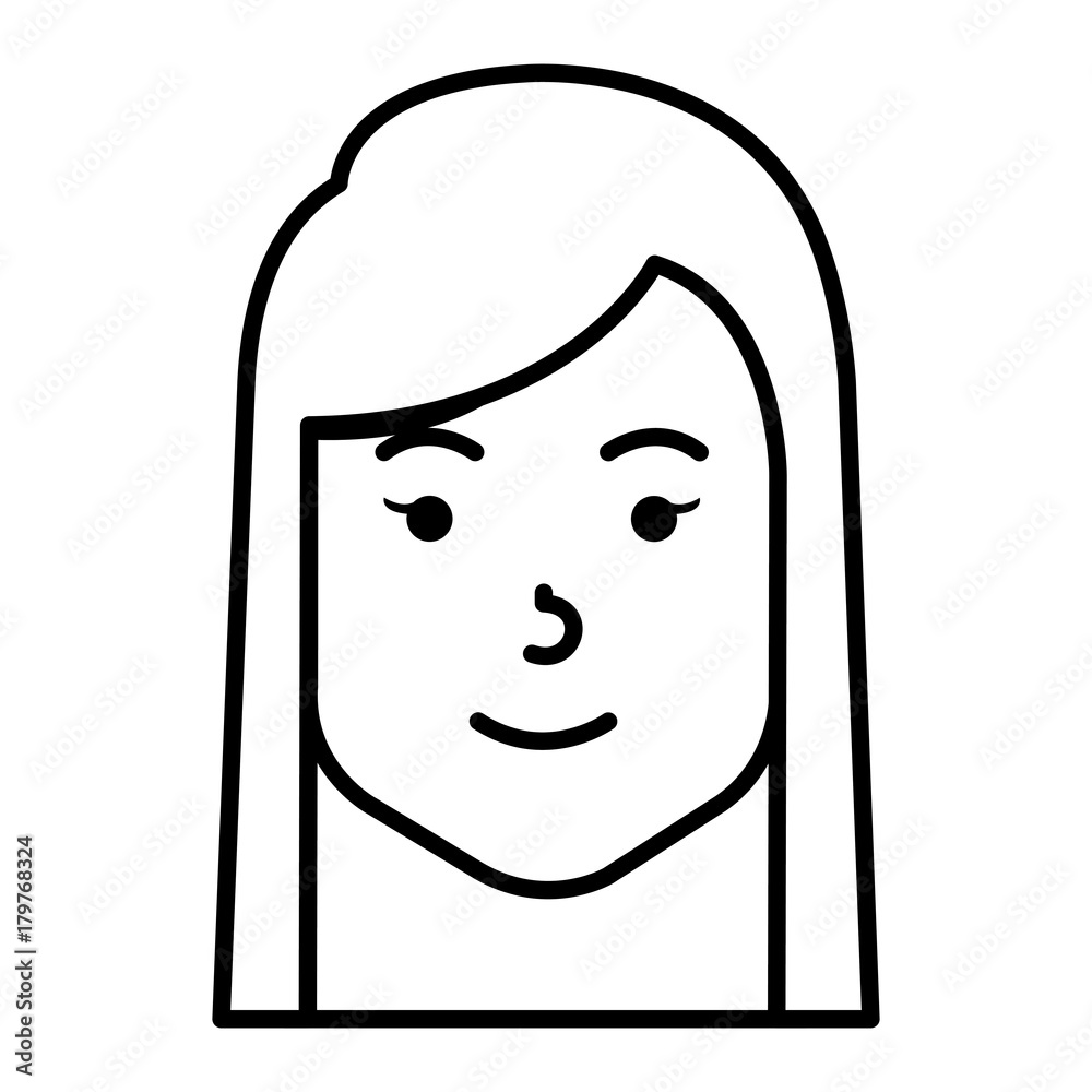 beautiful woman head avatar character beautiful woman head avatar character