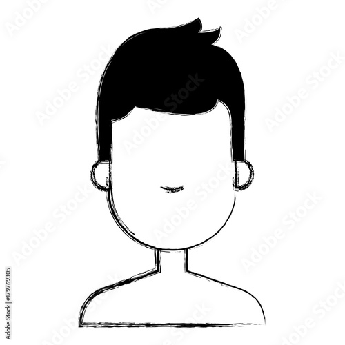 young man shirtless avatar character