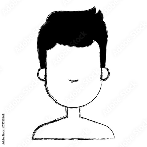 young man shirtless avatar character