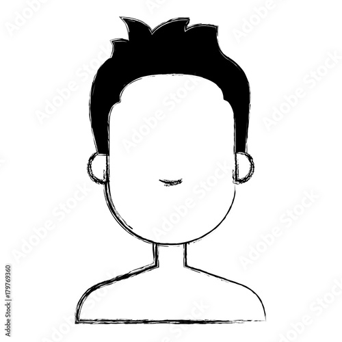 young man shirtless avatar character