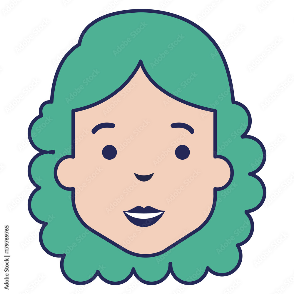 Obraz premium beautiful woman head avatar character