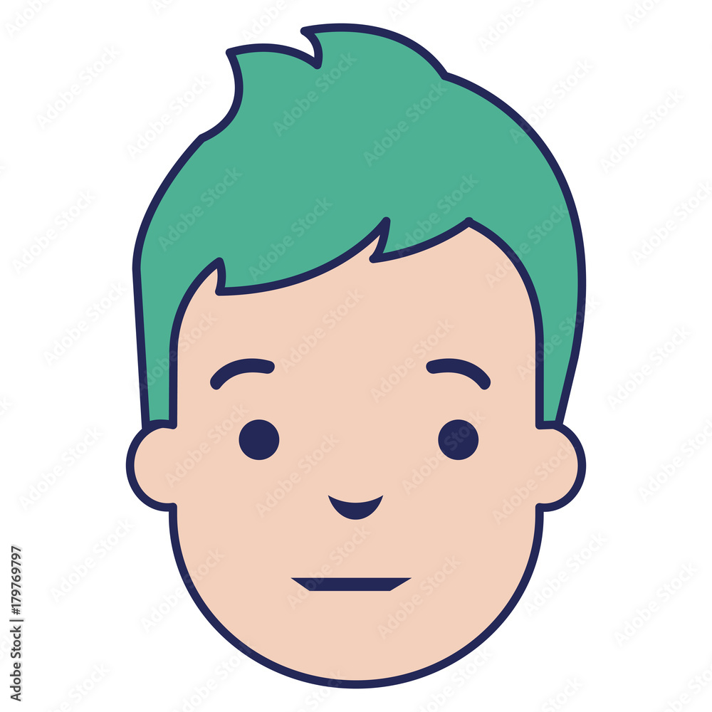 young man head avatar character young man head avatar character