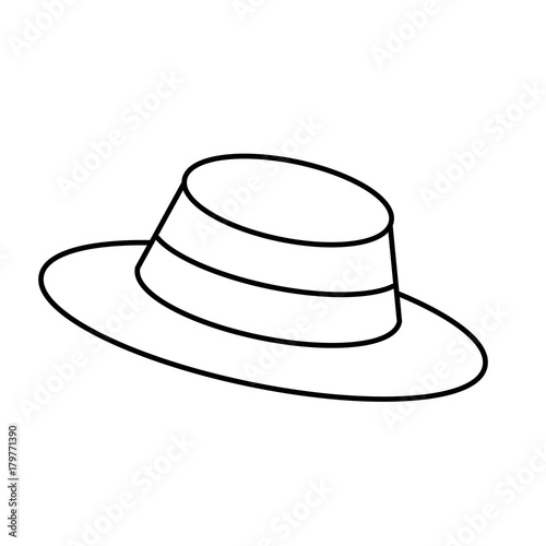 Vintage hat male icon vector illustration graphic design